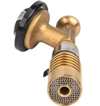 1300 grados de la llama característica de encendido automático Butano Butano encendedor de antorcha con mango de aluminio