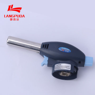 Antorcha que acampa del butano portátil plástico negro del 17cm