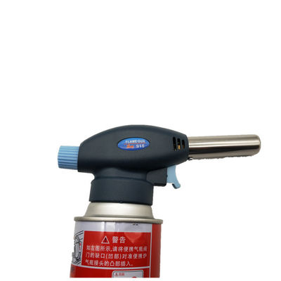 Antorcha que acampa del butano portátil plástico negro del 17cm