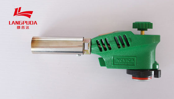Arma de llama portátil del campo salvaje verde, antorcha automática del gas del 16cm