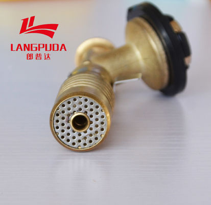 Arma plástico de cobre amarillo de la antorcha de la cocina de 115m m para cocinar