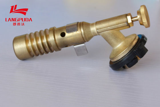 Arma plástico de cobre amarillo del soplete del 11.5cm, antorcha que suelda del gas de 1300 grados
