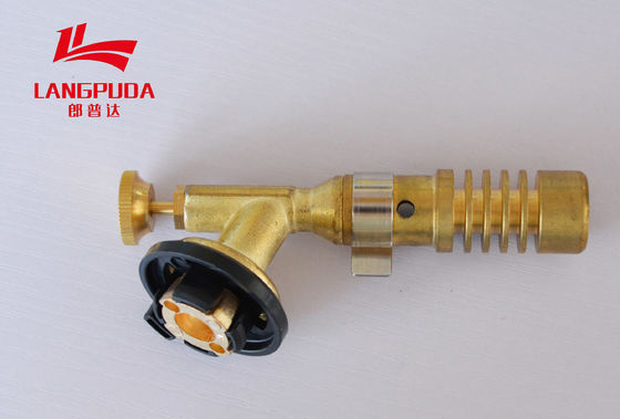 Ignición automática de 115m m del butano de la antorcha plástica de cobre amarillo de la soldadura oxiacetilénica