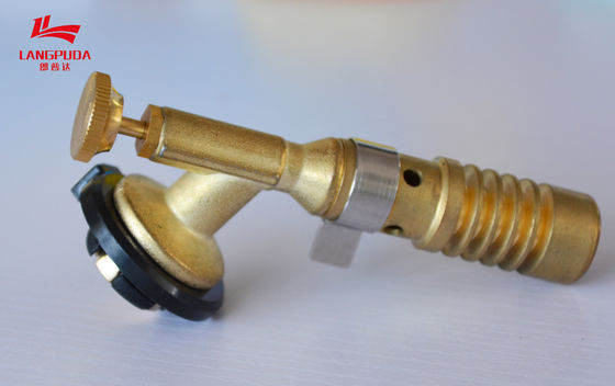 Ignición automática de 115m m del butano de la antorcha plástica de cobre amarillo de la soldadura oxiacetilénica