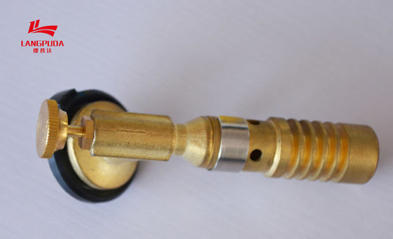 Arma de llama el 11.5cm eléctrico plástico de cobre amarillo, antorcha culinaria del butano de la BARBACOA