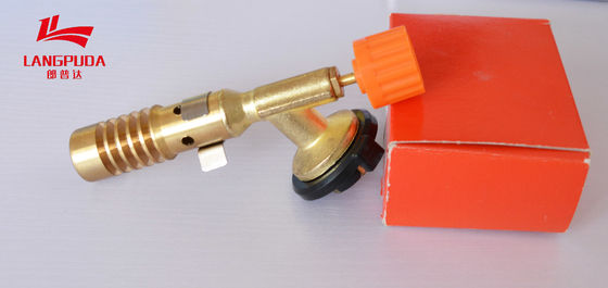 Antorcha piezoeléctrica plástica de cobre amarillo del gas del huerto el 12cm