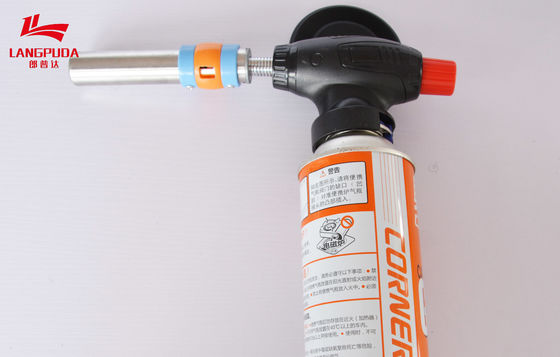 Arma de llama eléctrico del metal los 24cm, antorcha recargable del gas del butano de la cocina