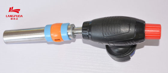 Arma de llama eléctrico del metal los 24cm, antorcha recargable del gas del butano de la cocina